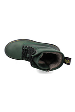 Высокие женские ботинки берцы зимние зелёного цвета Forester 4203176 фото №4