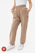 Утепленные детские брюки CLIFF бежевого цвета Garne 7770190 фото №1