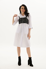 Женский комплект SINDI из хлопкового платья-рубашки и черного корсета Garne 3040197 фото №1