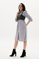 Женский комплект SINDI из хлопкового платья-рубашки и черного корсета Garne 3040199 фото №2