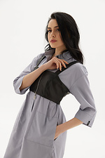 Жіночий комплект SINDI з бавовняної сукні-сорочки та чорного корсету Garne 3040199 фото №4