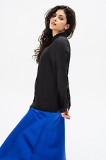 Блуза с воротником-стойка черного цвета Garne 3041202 фото №6