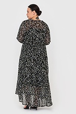 Чорна подовжена шифонова сукня PHILICIA Garne 3041206 фото №4
