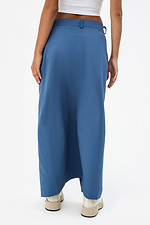 Женская юбка EJEN с разрезом спереди синего цвета Garne 3041214 фото №2