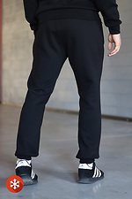 Утепленные мужские брюки KEVIN на манжетах черного цвета Garne 3041240 фото №4