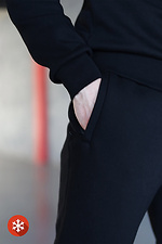 Утепленные мужские брюки KEVIN на манжетах черного цвета Garne 3041240 фото №5
