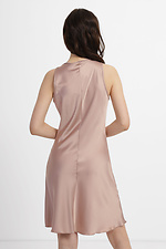 Шовкова сукня BIANKA бежевого кольору без рукавів у білизняному стилі Garne 3040365 фото №4