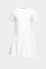 Короткое хлопкове платье MADDIE с отрезной юбкой и планкой на пуговицах Garne 3040374 фото №6