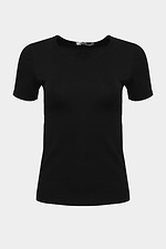 Базовая хлопковая футболка ILANA черного цвета Garne 3040381 фото №10