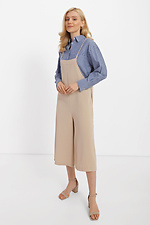 Жіночий комбінезон TRUSH бежевого кольору з брюками та тонкими бретелями Garne 3040393 фото №5