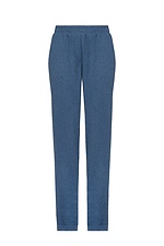 Полушерстяные брюки с отворотами синего цвета Garne 3041394 фото №11