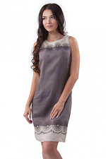 Женское льняное платье вышиванка без рукавов Cornett-VOL 2012408 фото №1