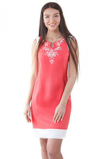 Женское льняное платье вышиванка без рукавов Cornett-VOL 2012411 фото №1