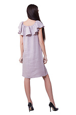 Жіноча лляна сукня вишиванка з широким воланом на плечах Cornett-VOL 2012412 фото №4