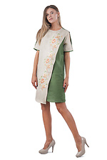 Жіноча льняна сукня вишиванка з коротким рукавом Cornett-VOL 2012414 фото №1
