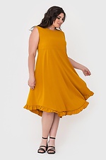 Асимметричное летнее платье NAT с отрезной юбкой и рюшей по подолу Garne 3040435 фото №1