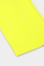 Трикотажна пов'язка на голову весняна жовтого кольору Garne 3040477 фото №3