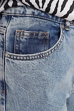 Прямые джинсы варенки высокой посадки  4014534 фото №4