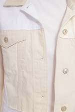 Коротка весняна джинсова куртка на ґудзиках  4014551 фото №4