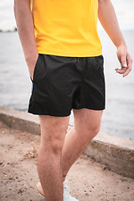 Чорні пляжні шорти для плавання з плащової тканини Custom Wear 8025587 фото №1