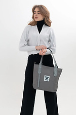 Містка сумка шоппер сірого кольору з довгими ручками SGEMPIRE 8015706 фото №2