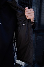 Черная куртка безрукавка на осень с высоким воротником Without 8048780 фото №6