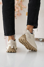 Жіночі кросівки шкіряні зимові молочні  8019871 фото №6