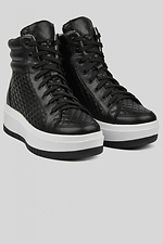 Кожаные черные ботинки  4205994 фото №3