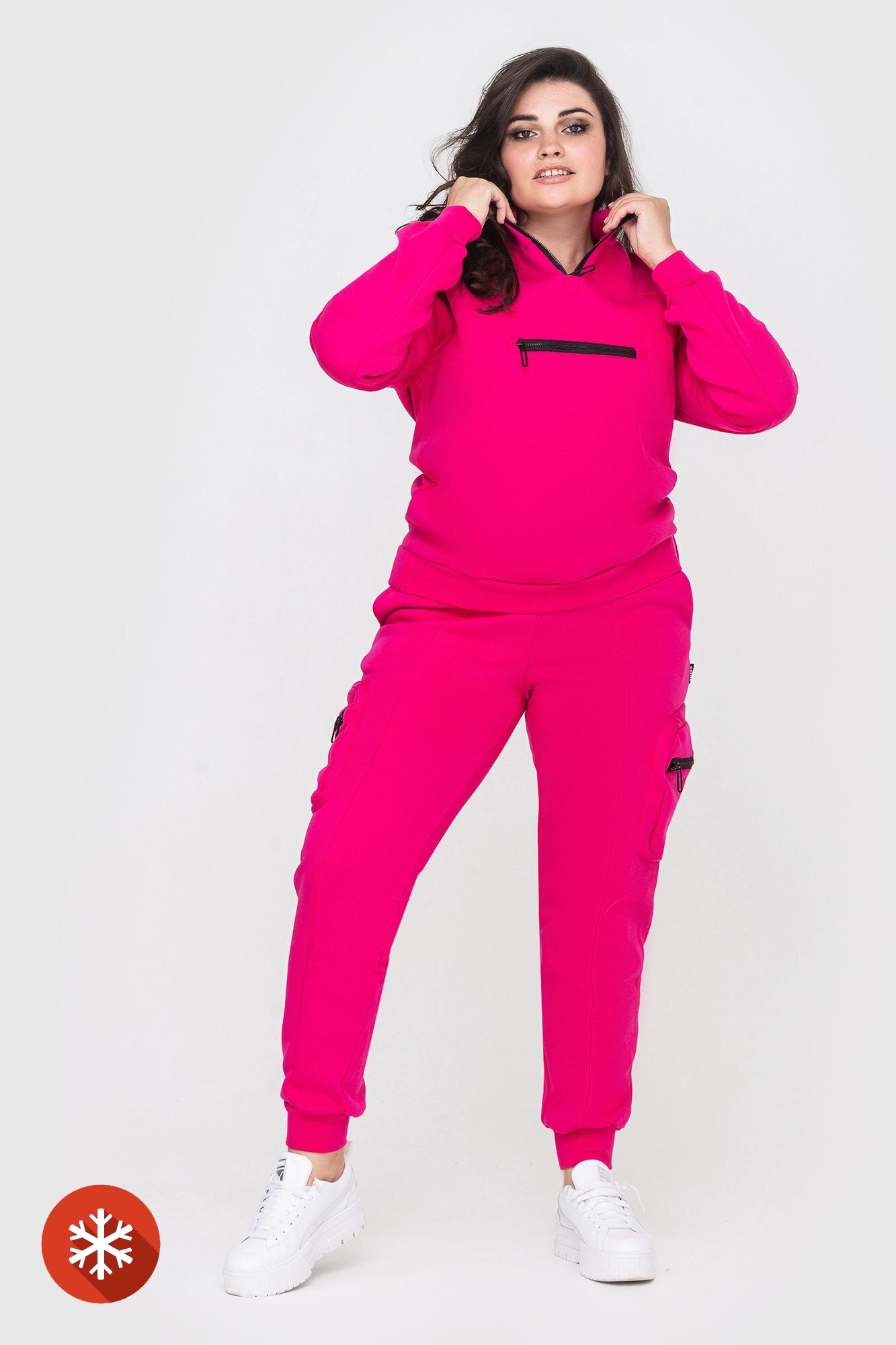Damen Fuchsia Anzug - Kleidung - fuchsia, pink