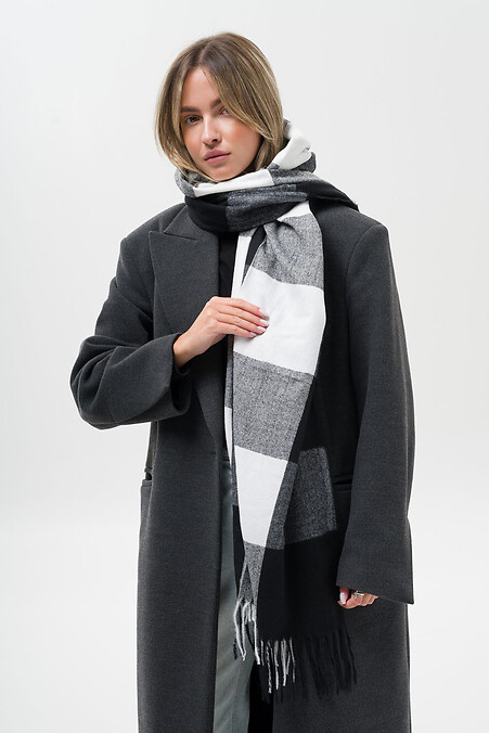 Жіночий Шарф У Клітинку Terner Black. Шарфи. Колір: чорний, multi-color. #8056010