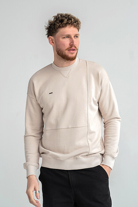 Herren-Sweatshirt im lockeren Schnitt von Raise Sandy. Sweatshirts, Sweatshirts. Farbe: beige. #8034019