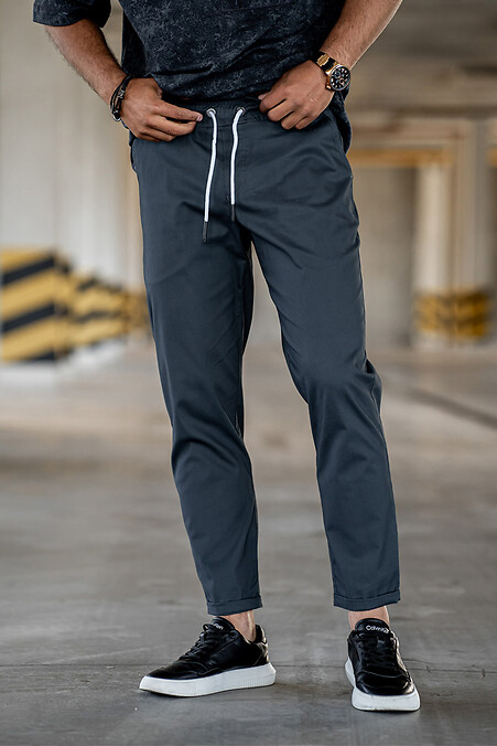 Men's tapered pants Chinos Casual-Sport Dark blue - #8034023