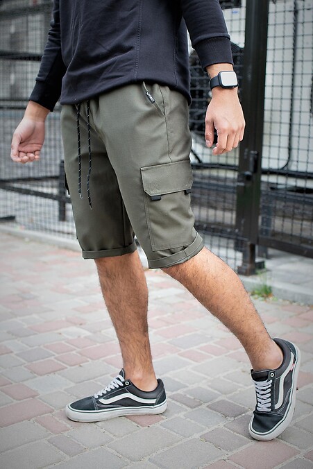 Cargo shorts Without Glory. Shorts and breeches. Color: green. #8048024