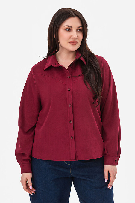 WESTERN shirt, burgundy - #3044025