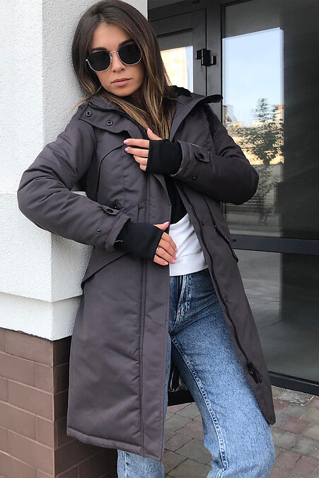 Diamond Damen Winterjacke. Oberbekleidung. Farbe: braun. #8042036