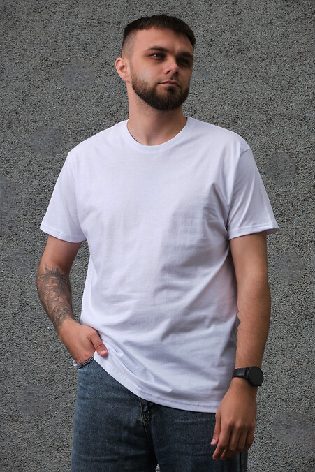 Basic-T-Shirt. T-Shirts. Farbe: weiß. #8048039