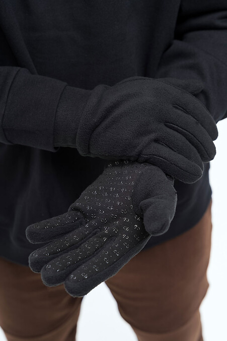 Men's Warm Fleece Gloves Sota 26 Black - #8056041