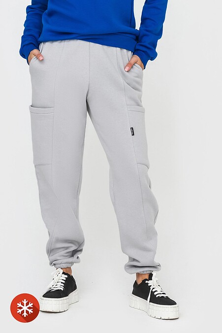 SHANNON insulated pants. Trousers, pants. Color: gray. #3041042