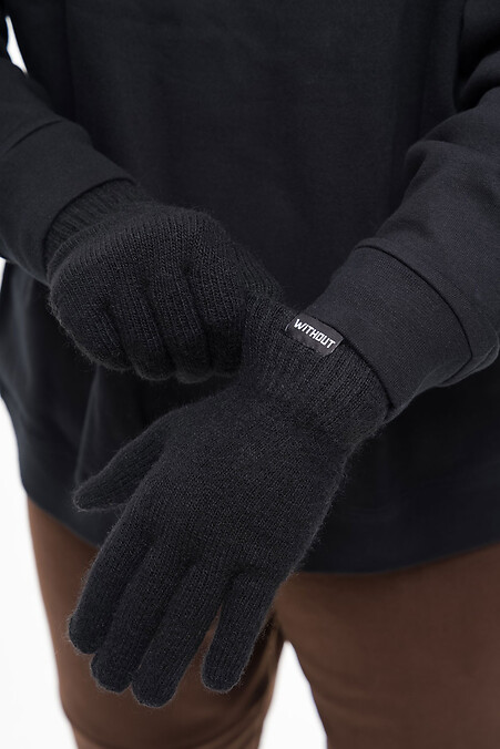 Men's Warm Gloves 26 Black - #8056045