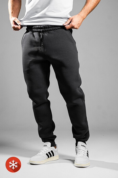 Men's warm pants Big Simple 3 Black - #8034046