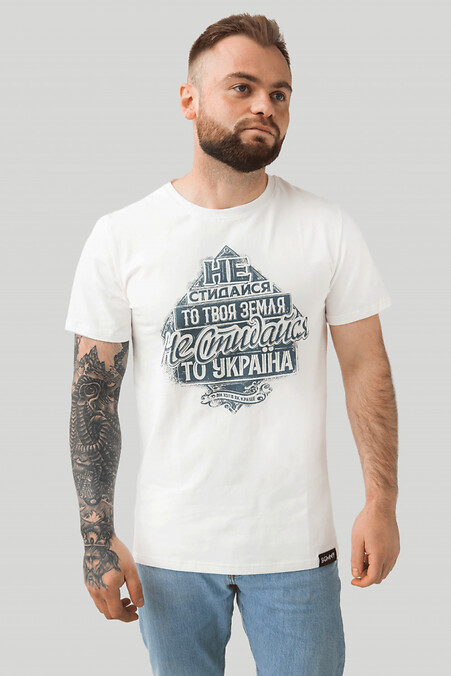 Koszulka "Twoja Ziemia". T-shirty. Kolor: biały. #8039046