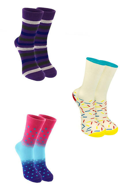A set of socks as a gift for women. Golfs, socks. Color: multicolor. #2040052