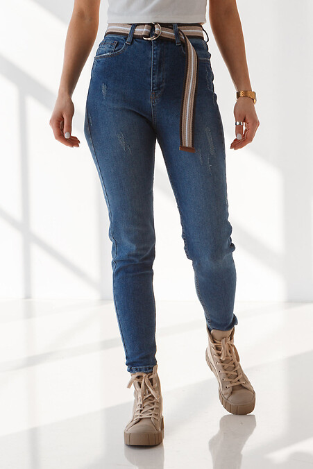 Damenjeans. Jeans. Farbe: blau. #4009057