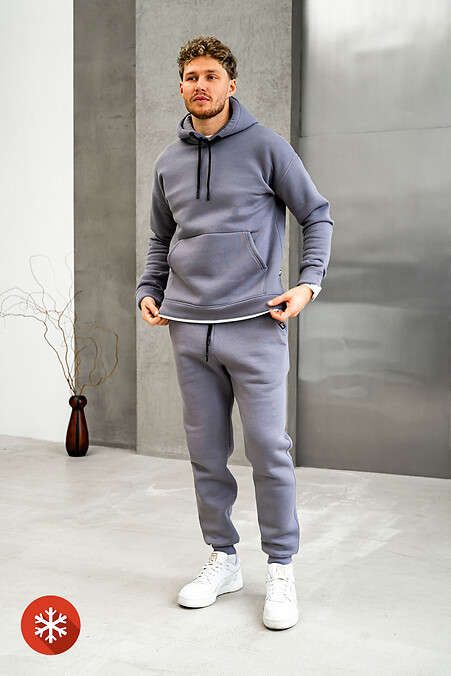 Warmer Herren-Sportanzug Classic 3 Grau - #8034058