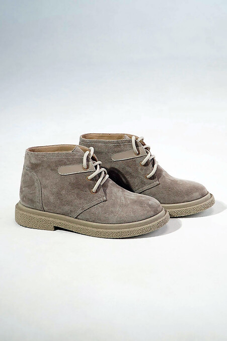 Winter beige suede boots - #4207059