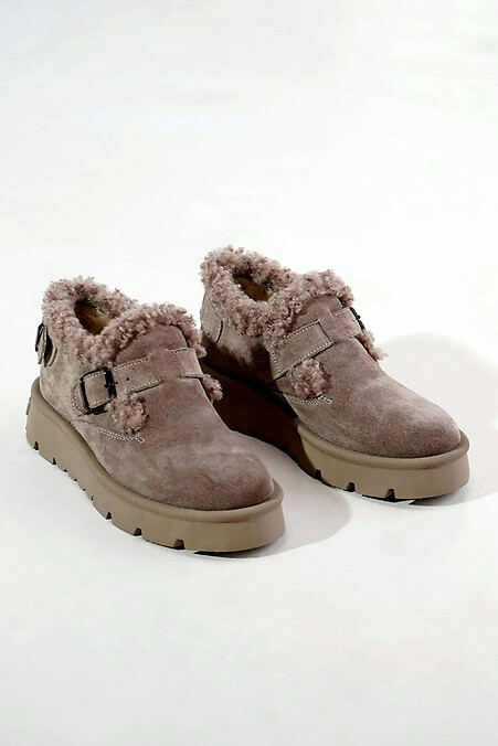 Winter suede short boots - #4207061