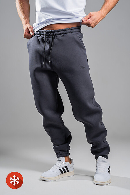 Warme Joggerhose für Herren, Aschblau - #8034062