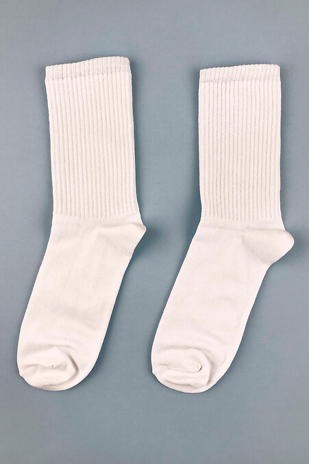 White socks with elastic band - #8041068