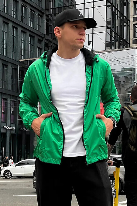 Windbreaker-Reißverschluss. Oberbekleidung. Farbe: grün. #8031073