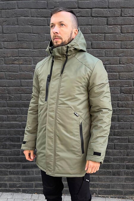 Парка мужская зимняя Winter armor. Верхняя одежда. Цвет: зеленый. #8042073